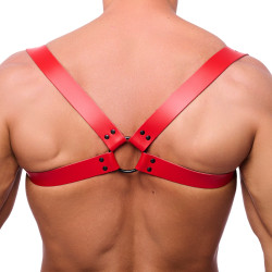 The Red Harness Harnais en cuir Shoulder Rouge